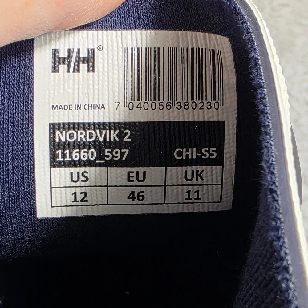 Helly Hansen Navy and White Rain Boots